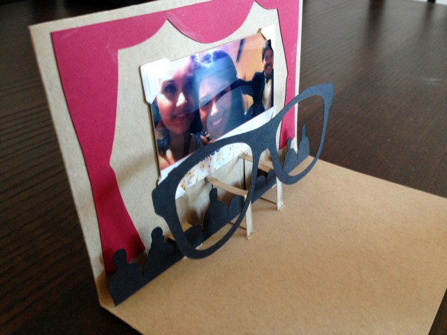 Popup Movie Card - side view