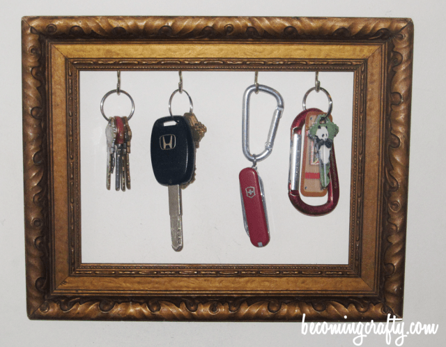 Antique frame key holder